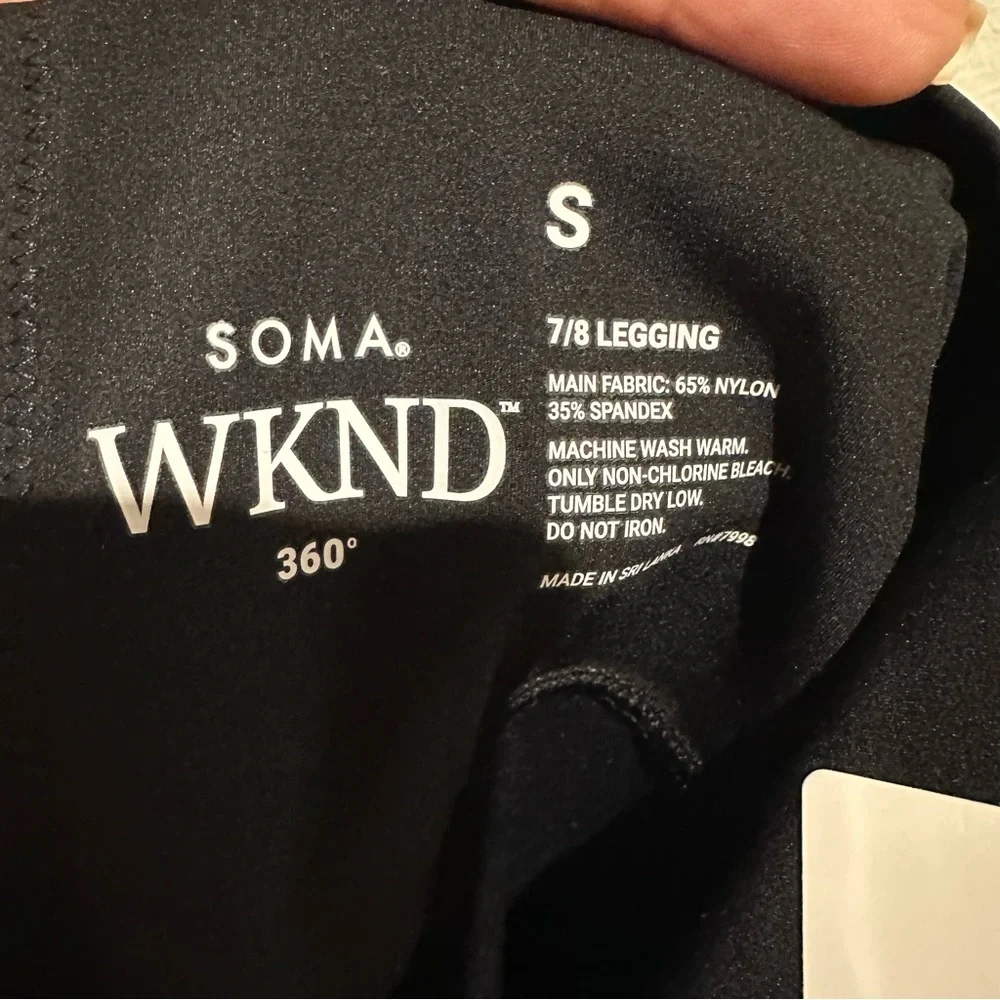 Soma 360 High-Rise 7/8 Leggings Black SZ S - Picture 8 of 15